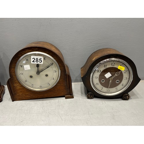 285 - 3 mantle clocks