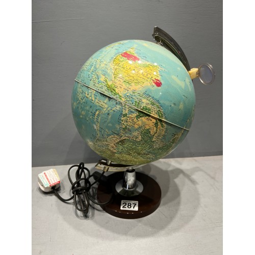 287 - Vintage 1960's world globe