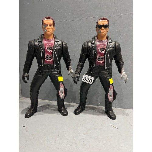 320 - 2 Arnold Schwarzenegger terminator figures