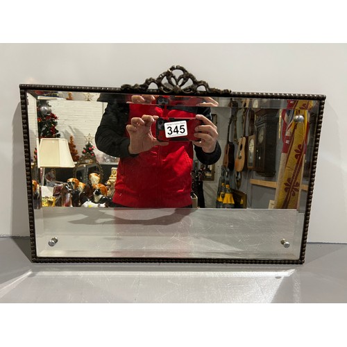 345 - bevel edge metal framed mirror