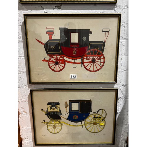 373 - 3 prints carriages from the science museum collection