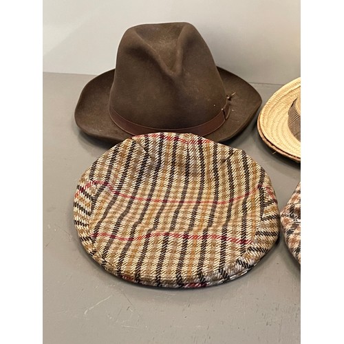 379 - Quantity good quality trilby & flat cap hats