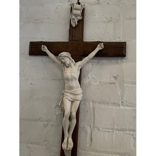 428 - 1 Large porcelain Jesus on cross