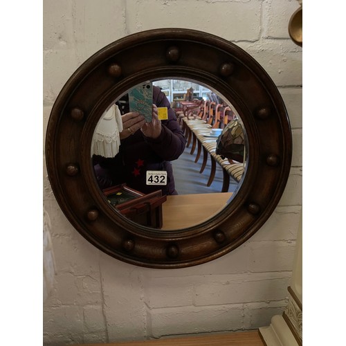 432 - Oak framed 1930/40's wall mirror