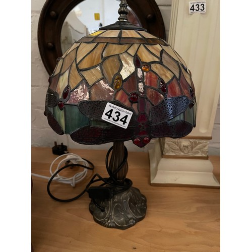 434 - Tiffany style lamp