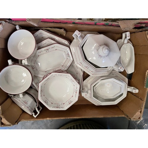 445 - 2 Boxes pottery