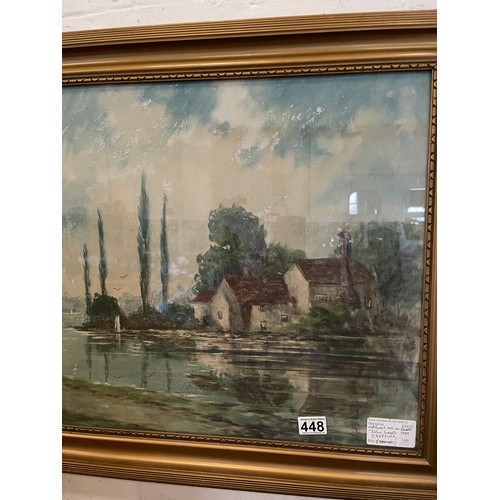 448 - Original oil on board under glass john leach 1932