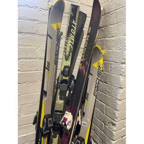 465 - 5 Pair skis