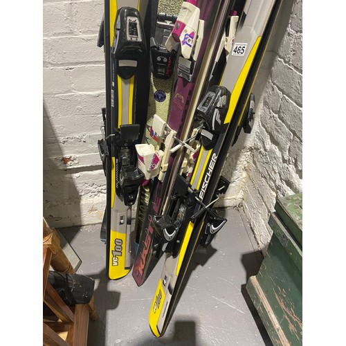 465 - 5 Pair skis