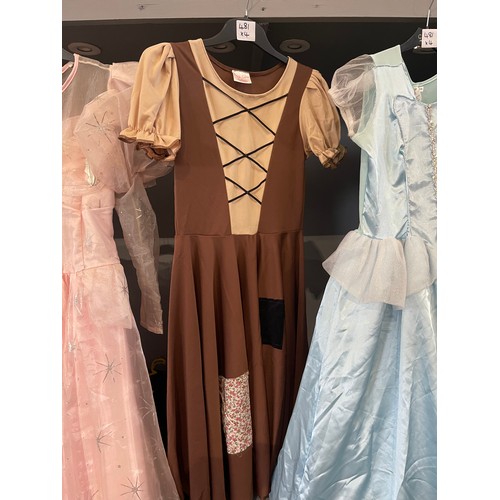 481 - 4 Childs Cinderella dresses from theatrical company