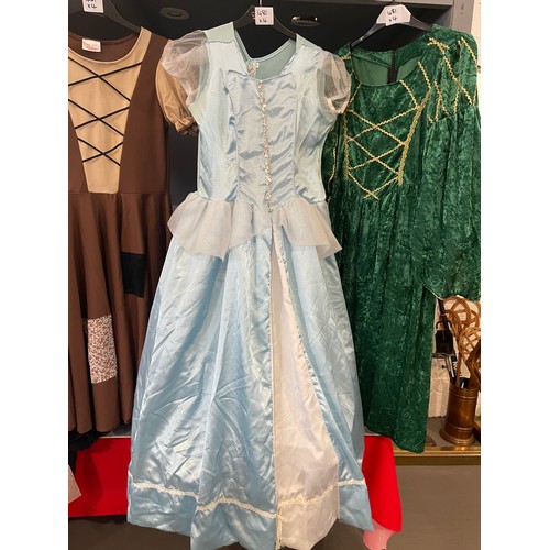 481 - 4 Childs Cinderella dresses from theatrical company