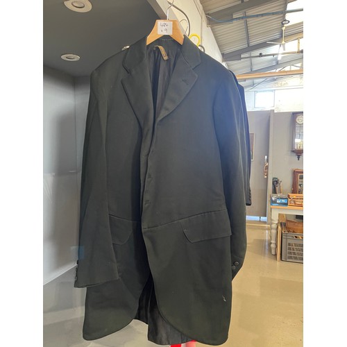 484 - 1 Black jacket + 1 blazer + 1 coat + 2 tails +  3 trousers & waist coat from theatrical company