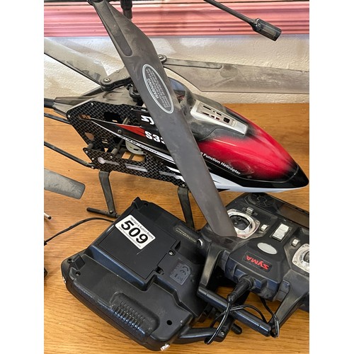 509 - 2 Remote control helicopters