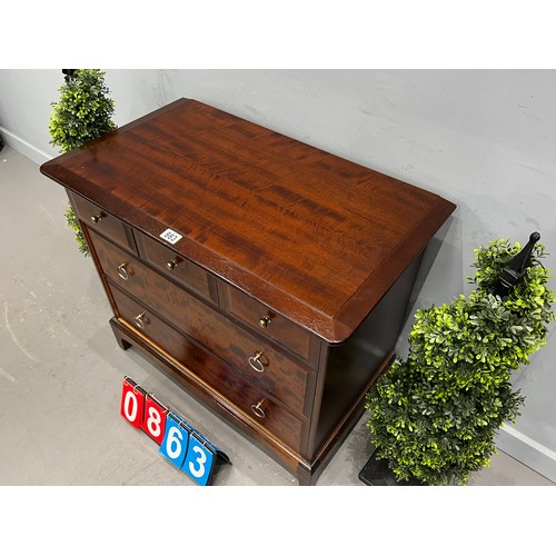 863 - Stagg minstrel chest of drawers