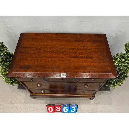 863 - Stagg minstrel chest of drawers