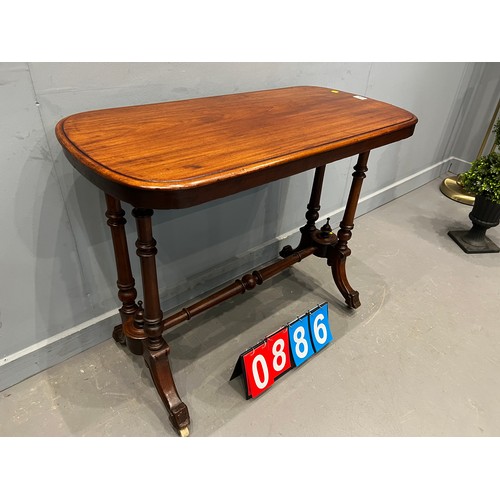 886 - Victorian side table/trolley