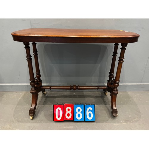 886 - Victorian side table/trolley