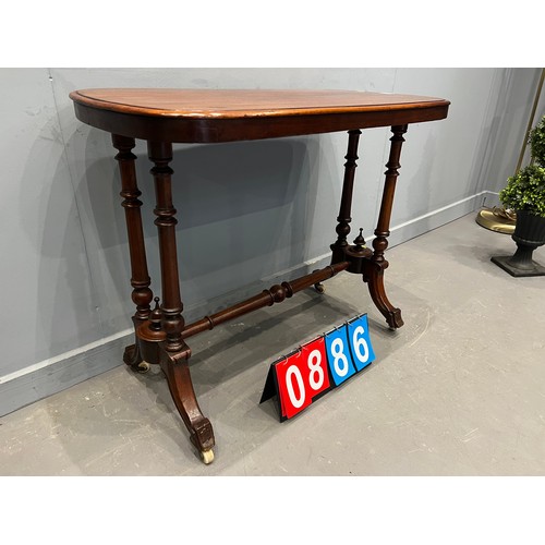 886 - Victorian side table/trolley