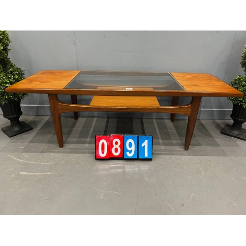 891 - G-plan long john coffee table