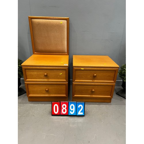 892 - pair of g-plan bedside cabinets