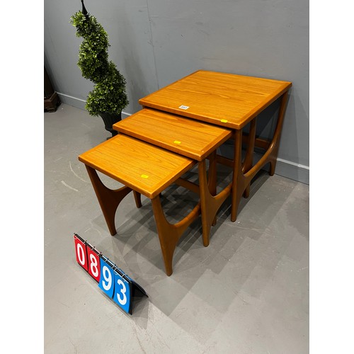 893 - Nest of mid century tables danish?