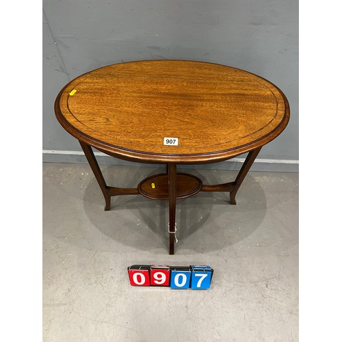 907 - Edwardian inlaid occasional side table