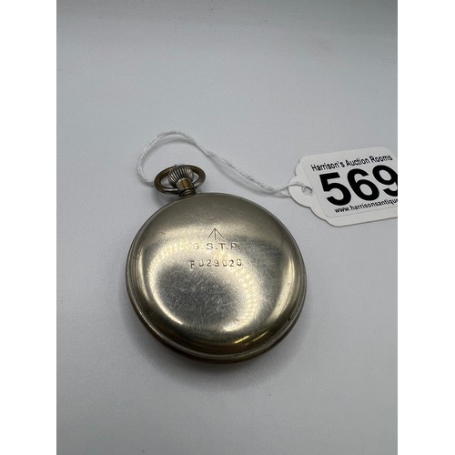 569 - Omega military pocket watch G.S.T.P F029020