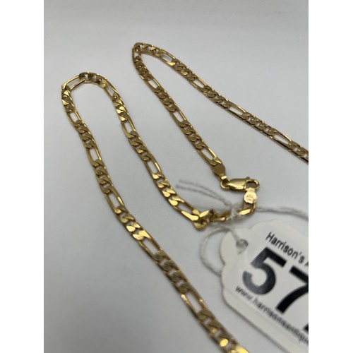 572 - 9ct Gold neck chain 23.5