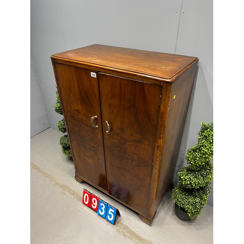 935 - Walnut compactum wardrobe