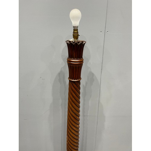 946 - Victorian carved standard lamp