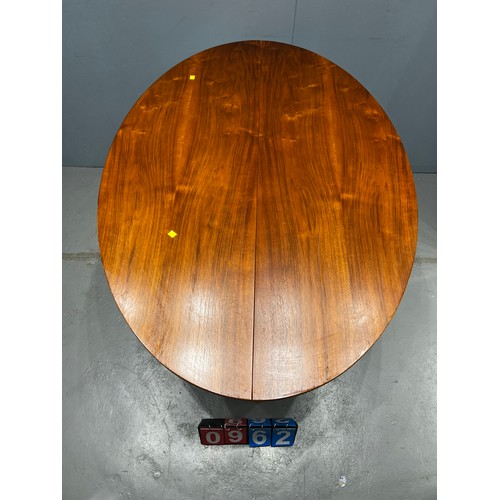 962 - Rare & unusual mid century teak oval dining table