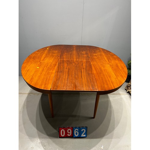 962 - Rare & unusual mid century teak oval dining table