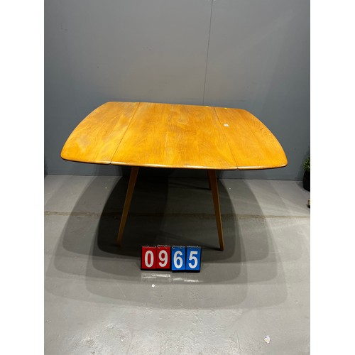 965 - Blonde Ercol drop leaf table