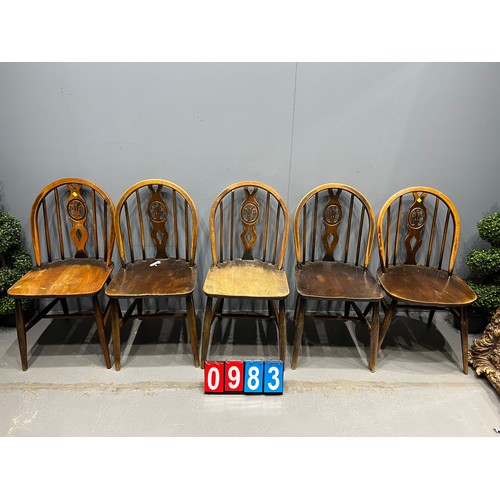 983 - 5 Ercol chairs