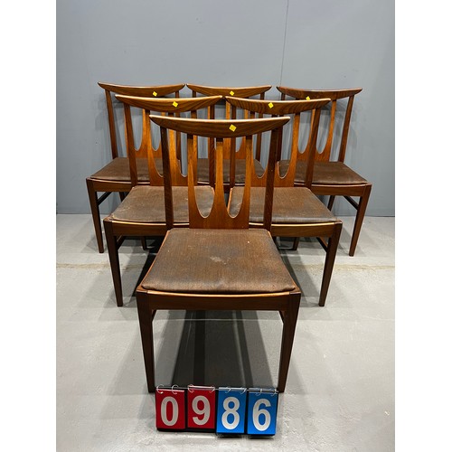 986 - 6  G - plan Brasilia chairs