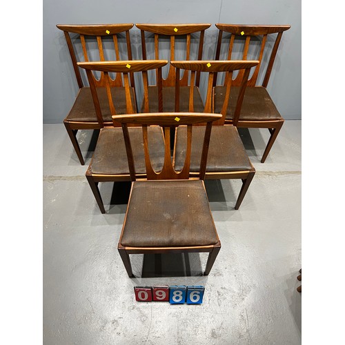 986 - 6  G - plan Brasilia chairs