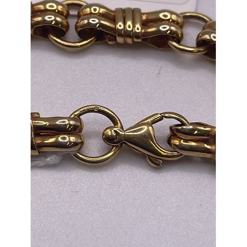 577 - 9ct Gold wrist chain 7.25