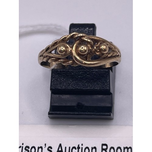 585 - 9ct Gold ring 1.9g ring size N/O