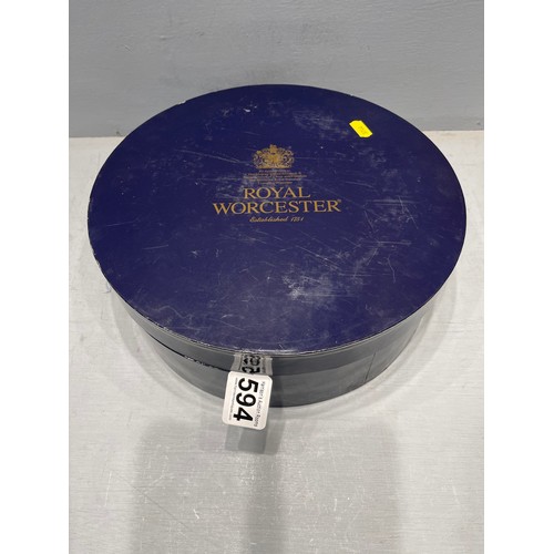 594 - Royal Worcester coffee set boxed