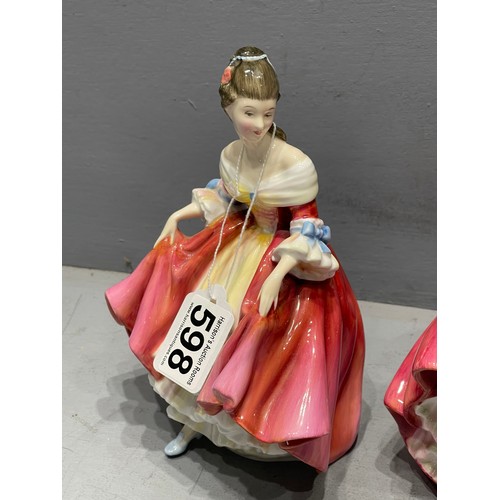 598 - Pair royal Doulton figures