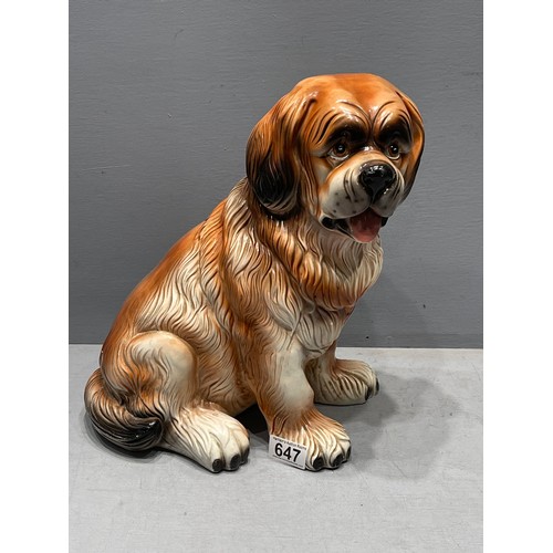 647 - Large st Bernard dulux dog