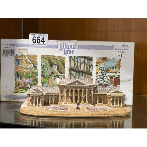 664 - Lilliput lane limited edition NO 314 Huddersfield railway station boxed