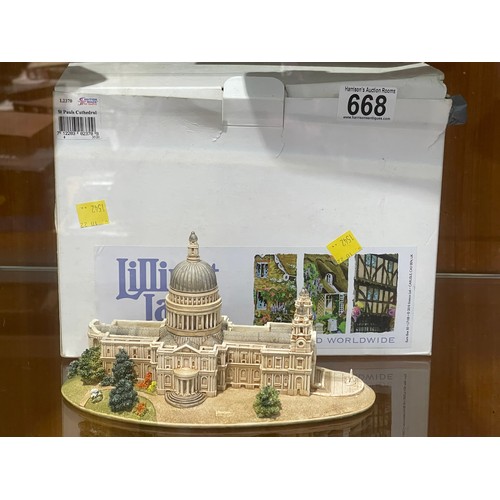 668 - Lilliput lane st Pauls cathedral boxed