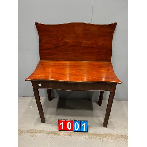 1001 - Regency design mahogany card table