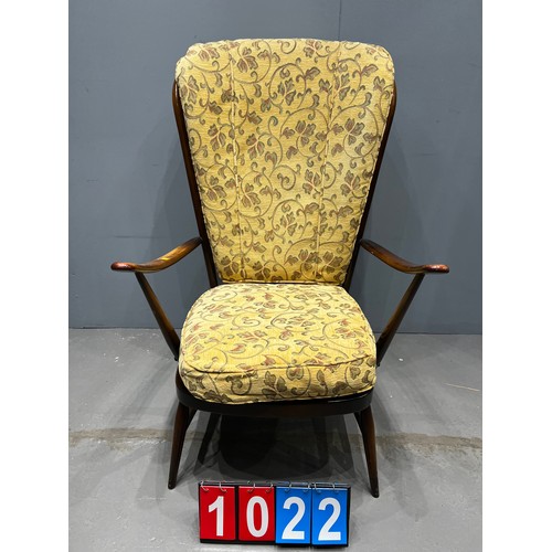 1022 - Ercol chair (cow horn chair)