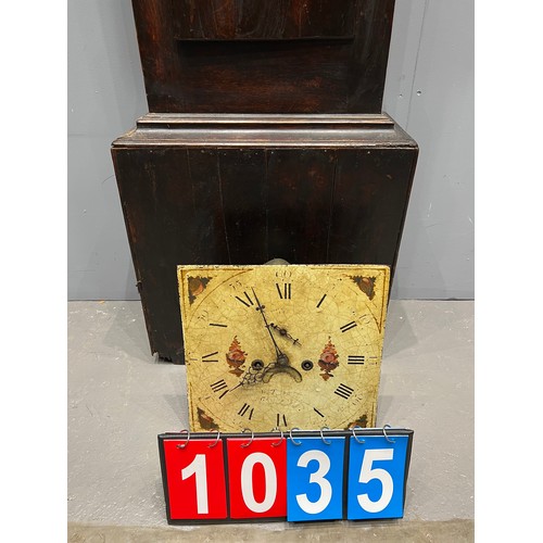 1035 - Antique grandfather clock A/F