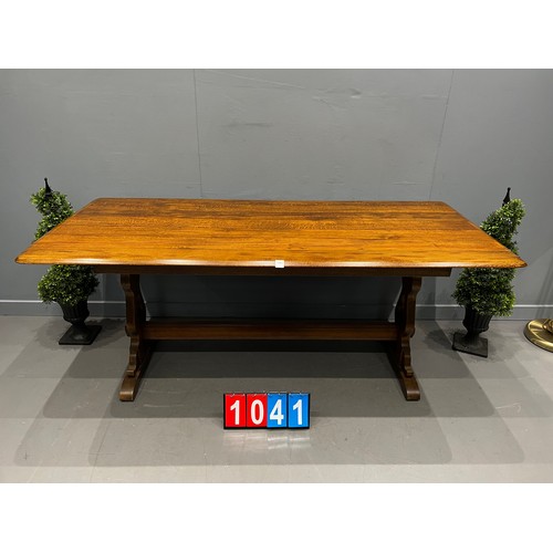 1041 - Antique oak refectory table