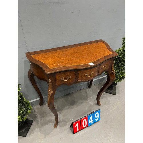 1049 - French walnut hall table