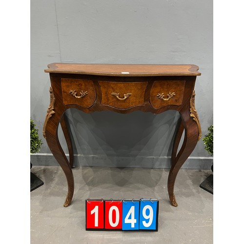 1049 - French walnut hall table