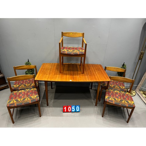 1050 - McIntosh teak table & 5 chairs